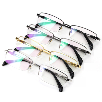 男士商務眼鏡架新選擇 8221半框純鈦近視鏡框與變色鏡片的完美融合